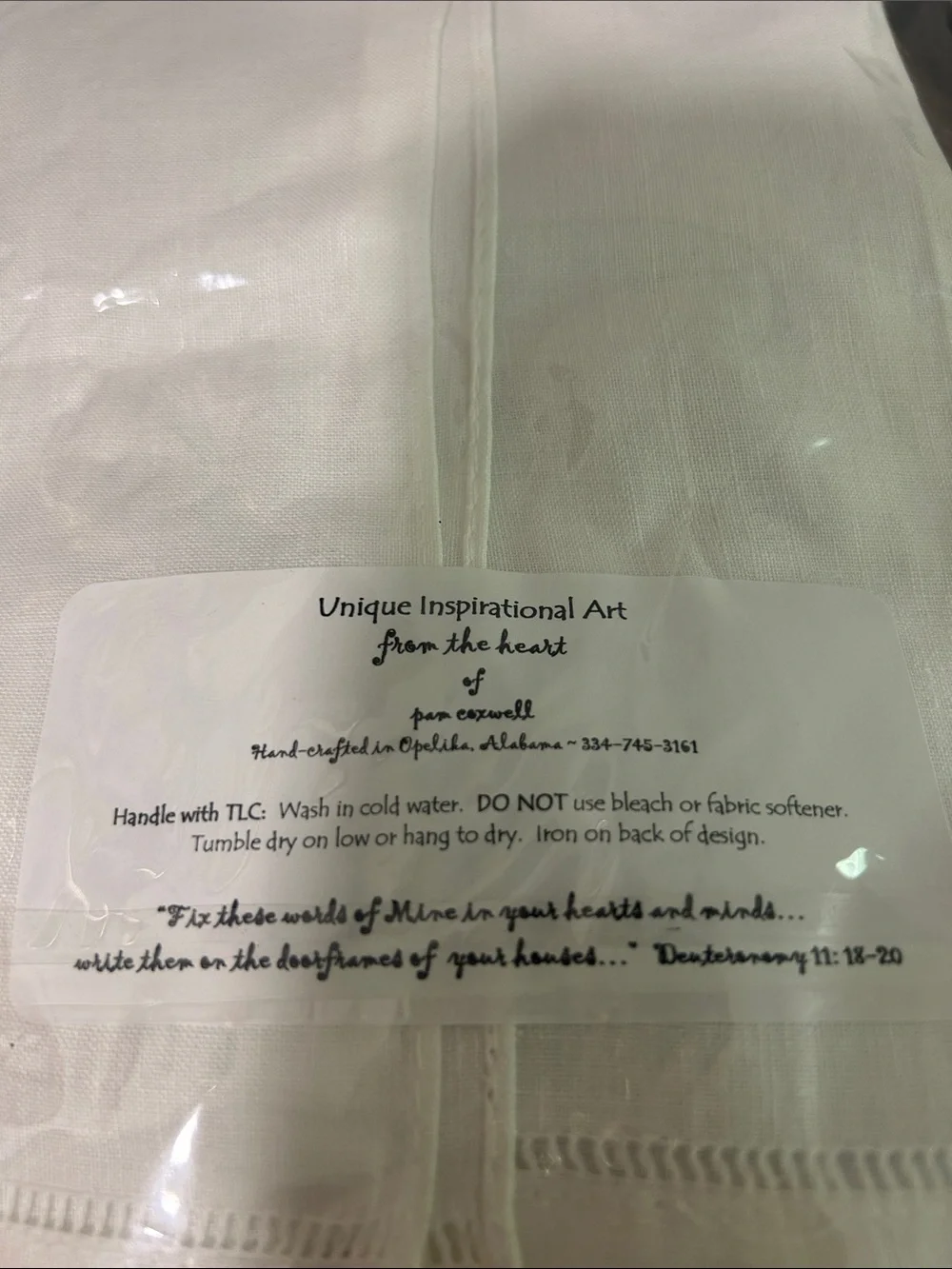 White Rooster Flour Sack Kitchen Towel - Psalms 118